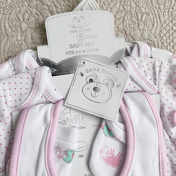 Baby Girls 3-6M 5 Piece Set - Picture 3 of 5